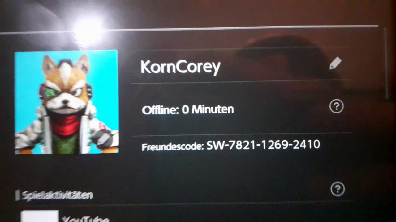 Mein Nintendo Switch Freundescode
