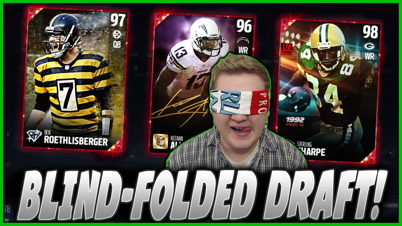 BLIND FOLDED DRAFT CHAMPIONS!! | BEST TEAM OF WRs! | MADDEN 17 DRAFT CHAMPS