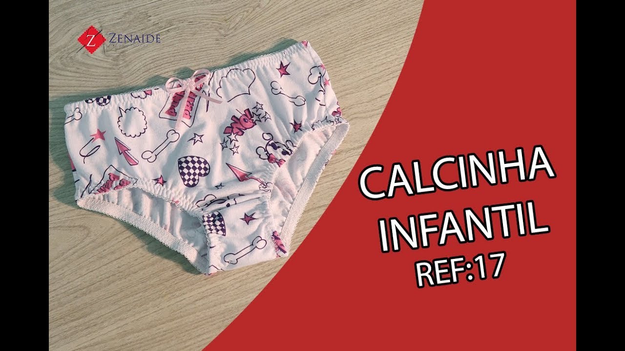 COMO FAZER UMA CALCINHA INFANTIL  - REF 17