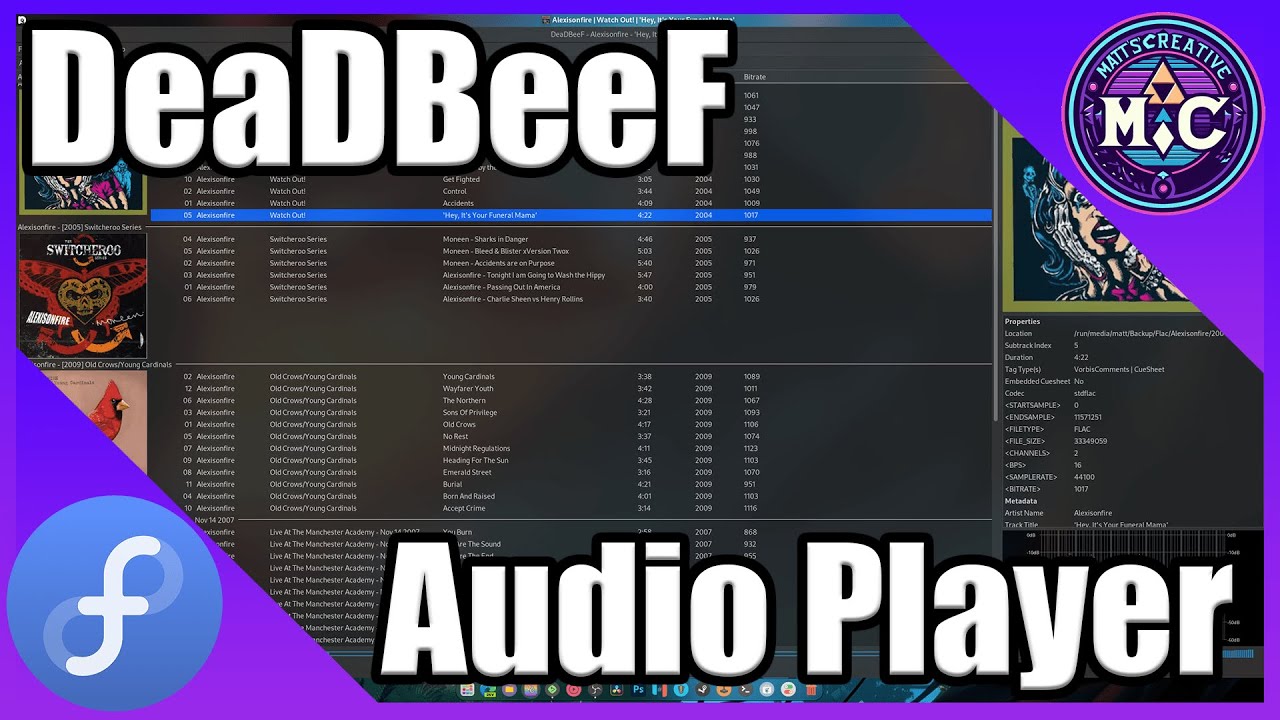 DeaDBeeF Audio player Setting up the GUI | Matts Layout |