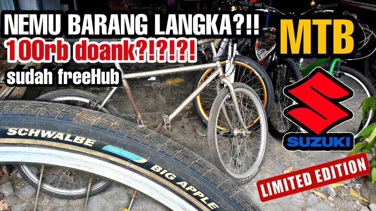 NEMU BARANG LIMITED EDITION?!! MTB SUZUKI DAH FREEHUB 7 SPEED BAN SCHWALBE
