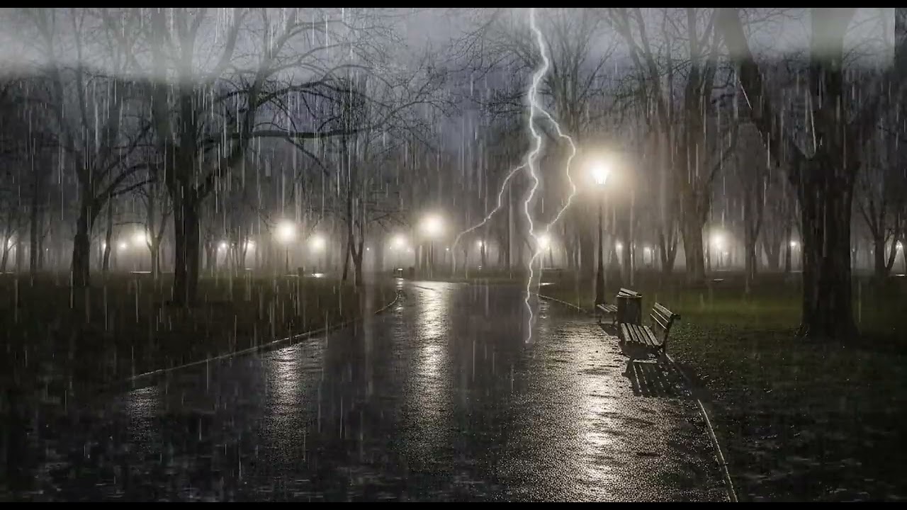 Cozy Rain on Window – 3 Hours of Relaxing Rain Ambience