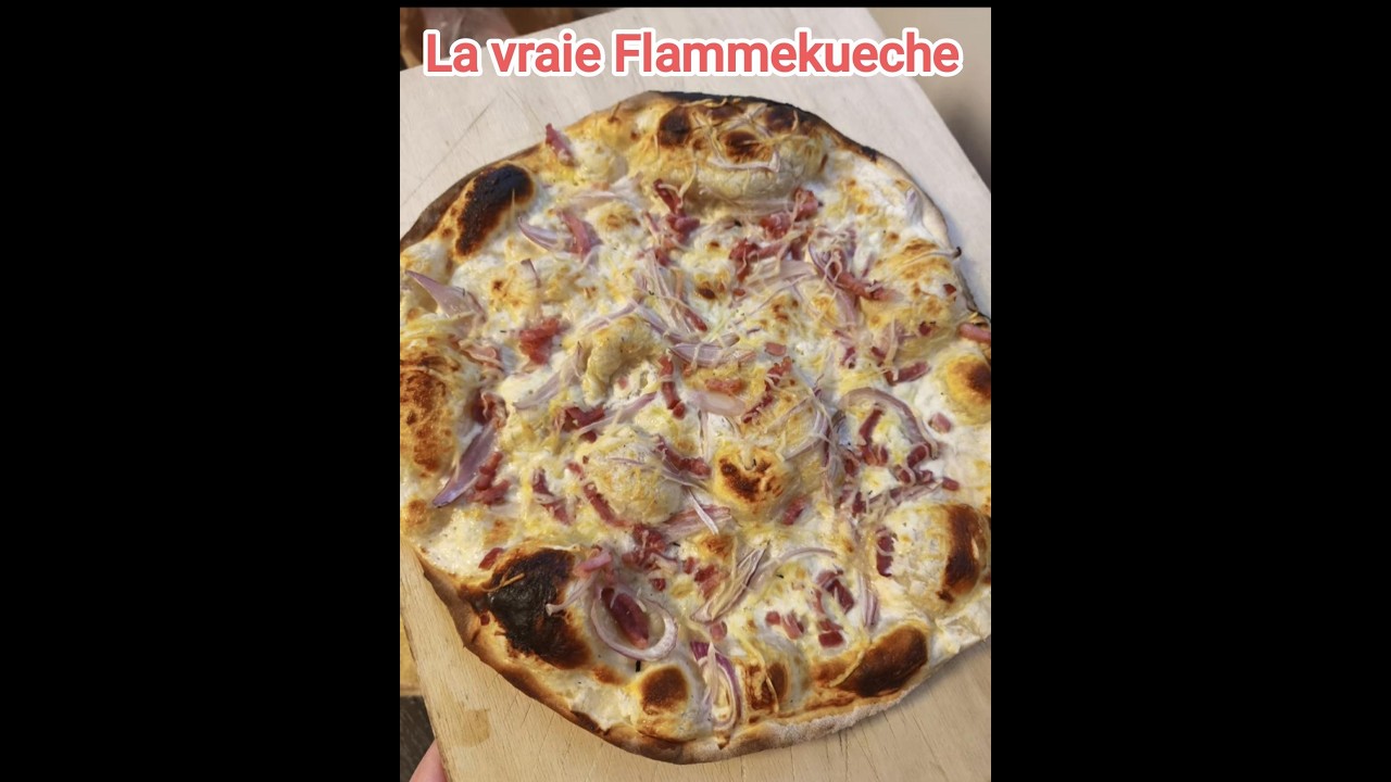 La vraie Flammekueche Alsacienne de ma grand mère 