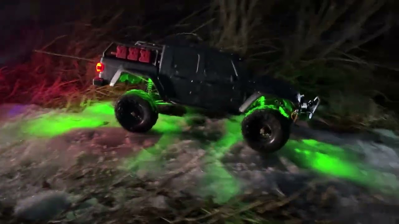 Still on the trails even at night 