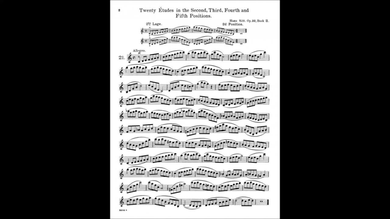 Hans Sitt - Studio n. 21 op. 32 (didattica violino)