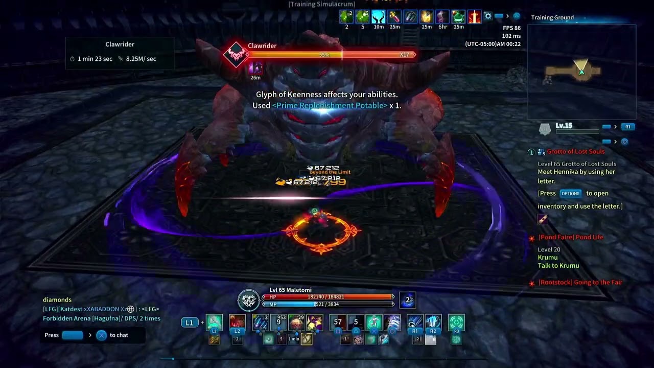 TERA PS4 Reaper training. (New game capturer!)