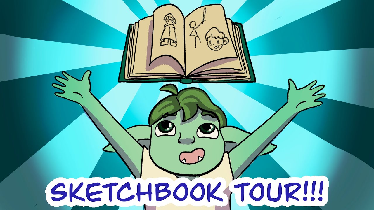 Inside my worldbuilding sketchbook! // Our first sketchbook tour :D
