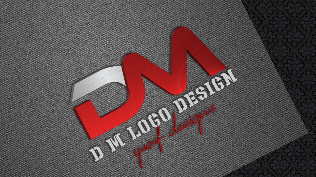 D M Logo design Tutorial in Android phone || pixellab logo design Tutorial