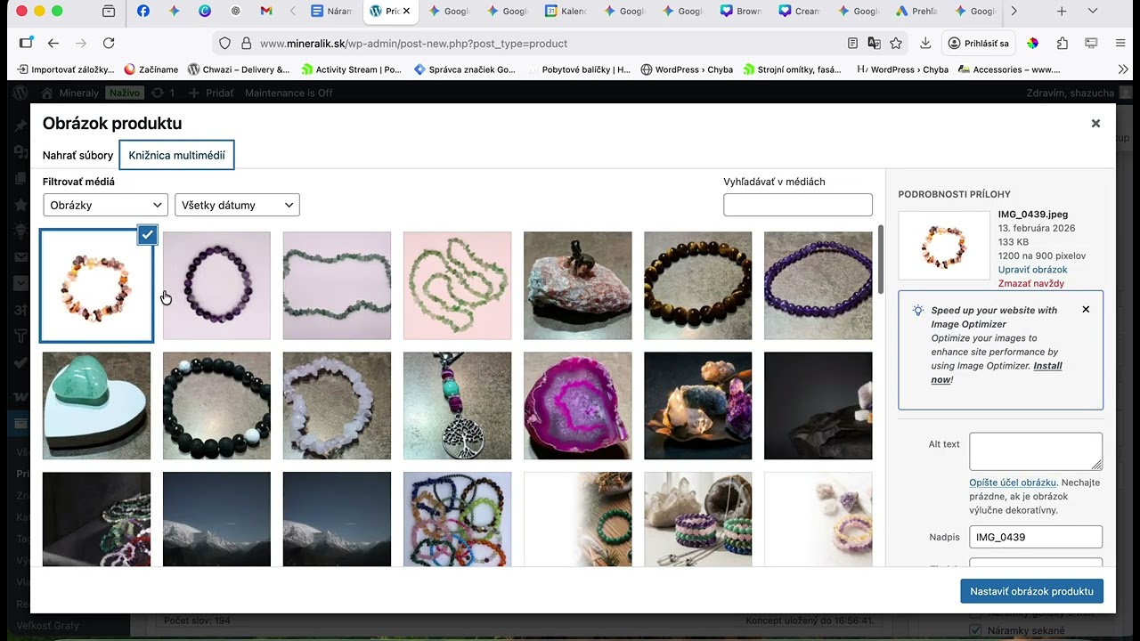 Návod ako pridávať produkty do eshopu mineralik.sk