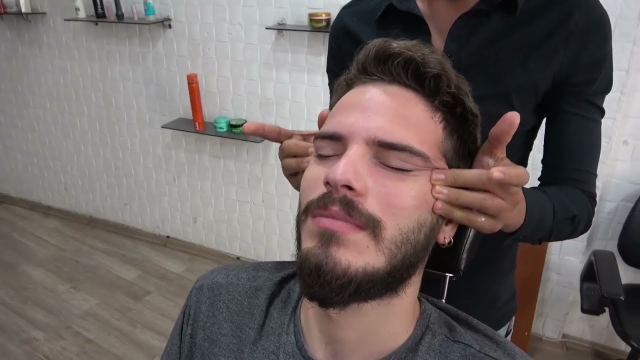 Perfect Relaxing Massage ASMR head massage ASMR face massage