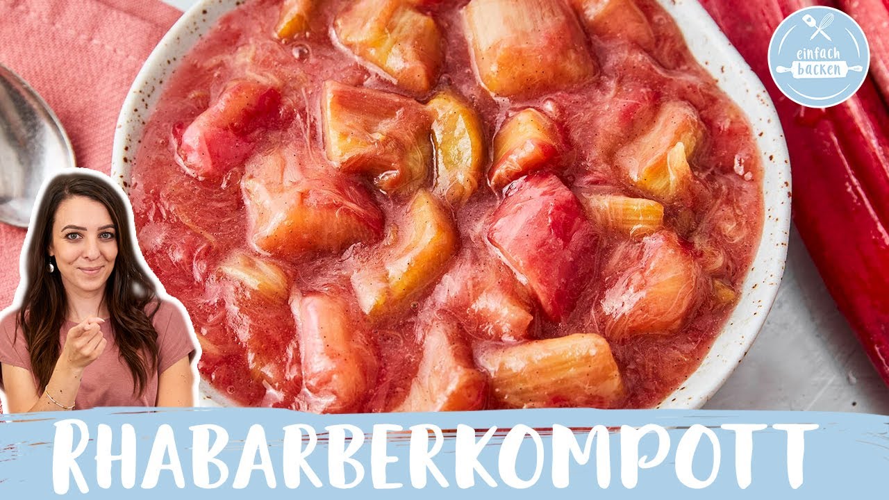 Rhabarberkompott 😍 😋  | das beste Rezept in nur 20 Minuten 🕒 | Einfach Backen