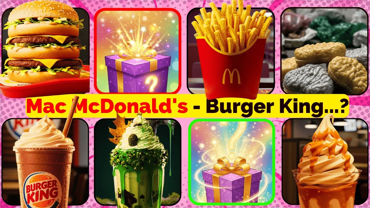 Mac McDonald's  vs Burger King - 40 Choix IMPOSSIBLES ! 🍗🔥 Chicken War + Mystery