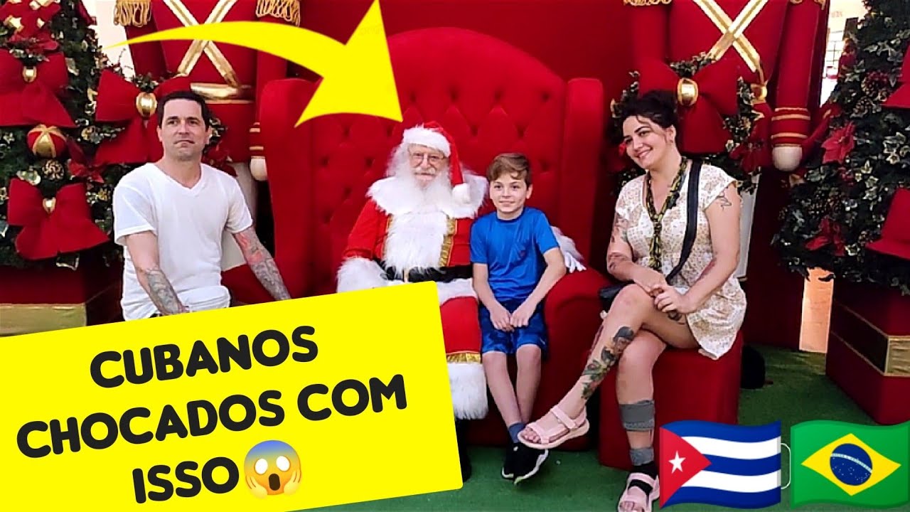 CUBANOS CONHECENDO PELA  PRIMEIRA VEZ PARTE DO NATAL😱.    🇨🇺🇧🇷Cubanos chocados