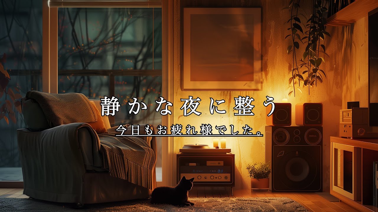 【癒やしのBGM)】今日もお疲れ様でした。静かな夜に整う｜Gentle Guitar Lo-Fi（60min）