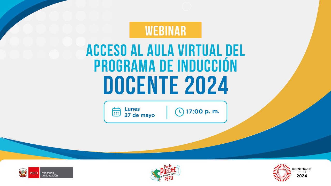 🟡🎬 Acceso al aula virtual del Programa de Inducción Docente 2024
