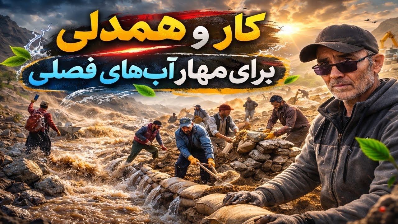 کار و همدلی برای مهار آب‌های فصلی | نجات زمین با اتحاد مردم.