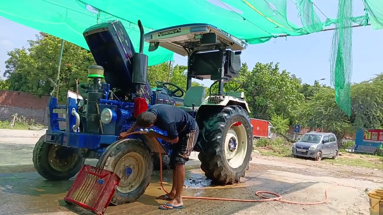 Washing time 🚜......#explore #pageforyou #haryanvi #song #explorepage 