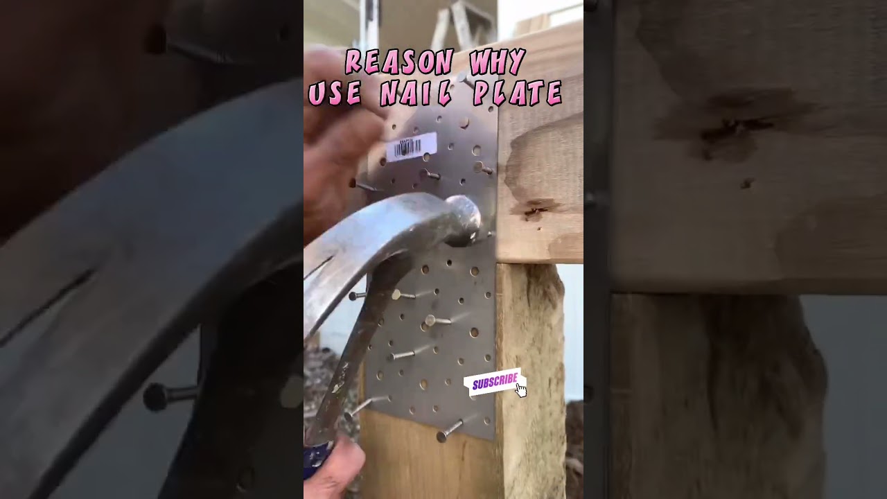 Reason WHY Nail Plate Use #shorts #ytshorts #carpenters