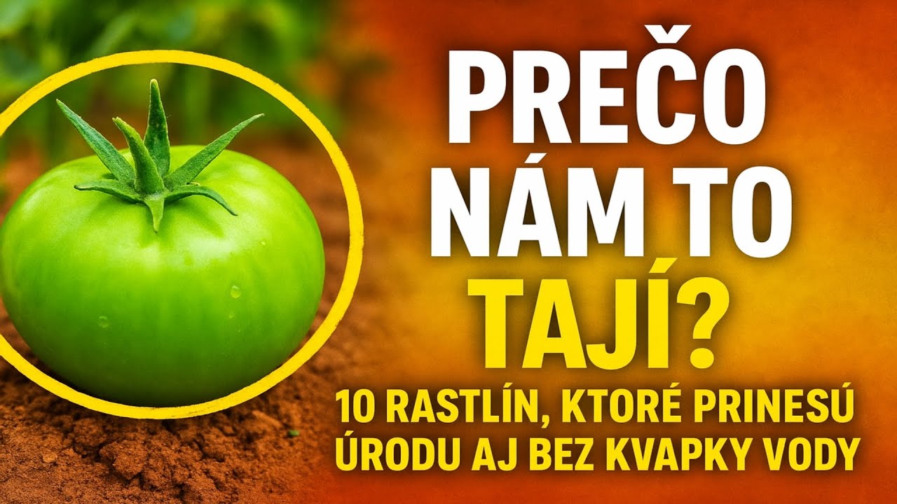 PREČO NÁM TO TAJA? 🤫 10 rastlín, ktoré prinesú úrodu aj bez kvapky vody.