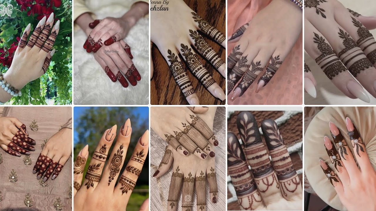 Trending Aesthetic Finger Mehndi Designs 2025😱😍💕|Latest Stylish Viral Henna #mehndi #henna #mehandi 