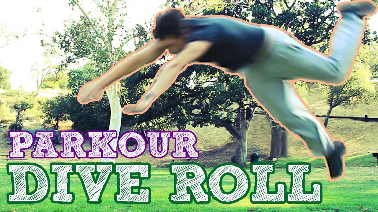 DIVE ROLL Tutorial (How to roll out of a fall) Parkour, Stunts