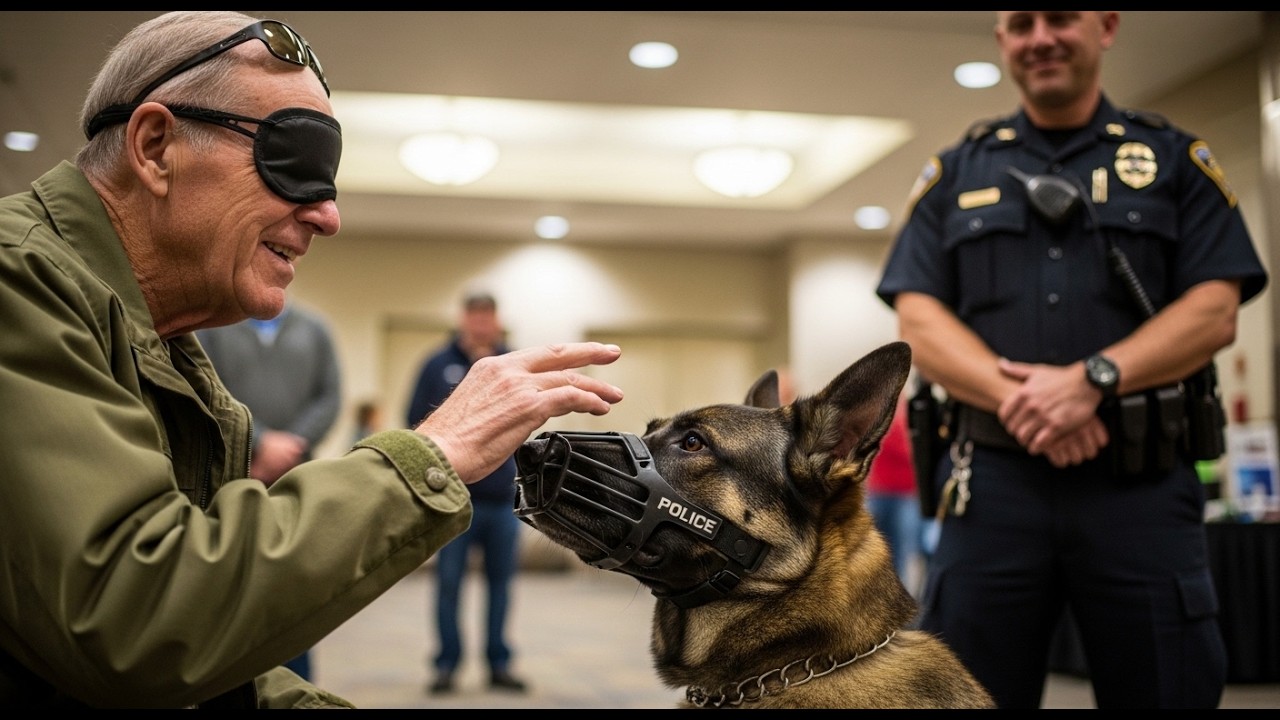 Blind Veteran Comes Face-to-Face With theDangerous Police DogAnd Discovers What OthersRefused to See