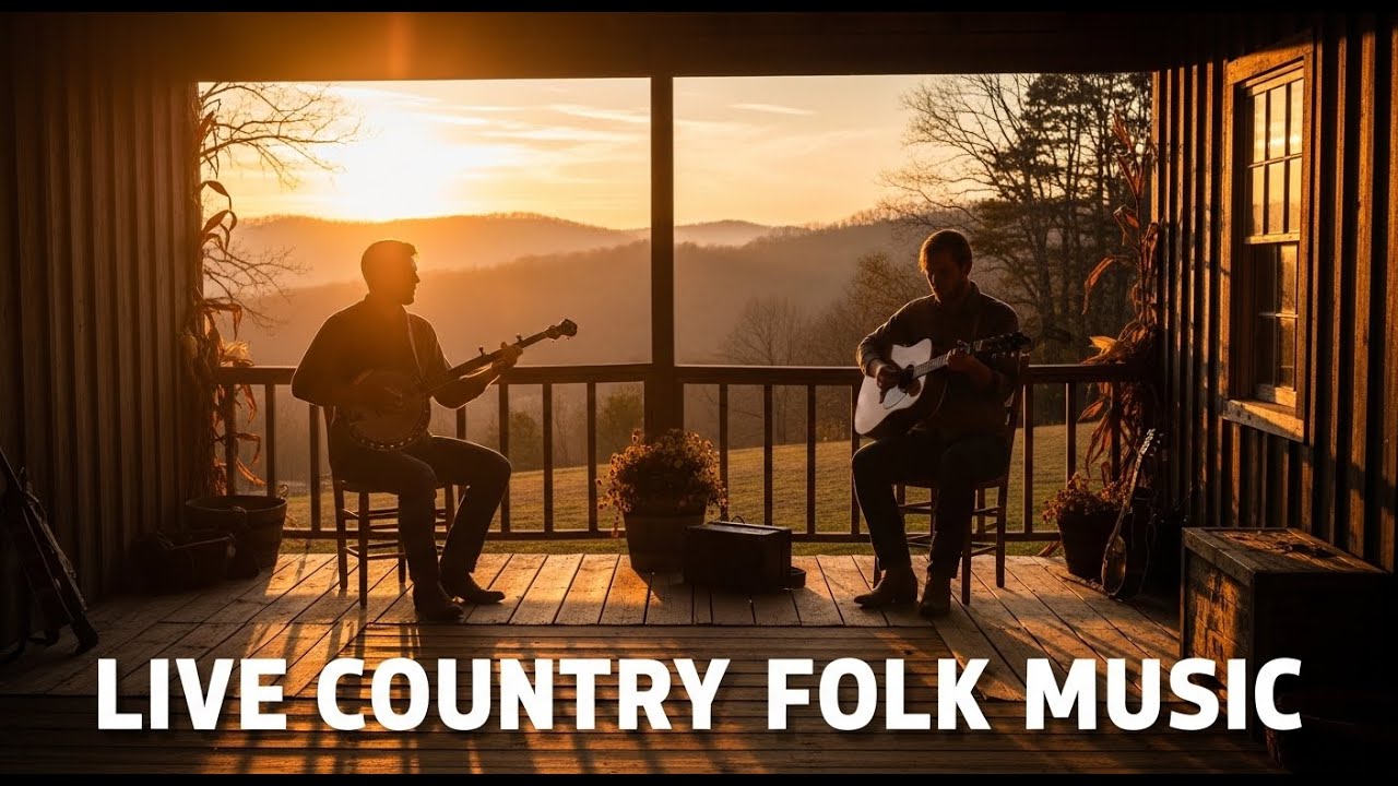 Relaxing Live Folk Country Music for Study, Writing, and Creative Focus