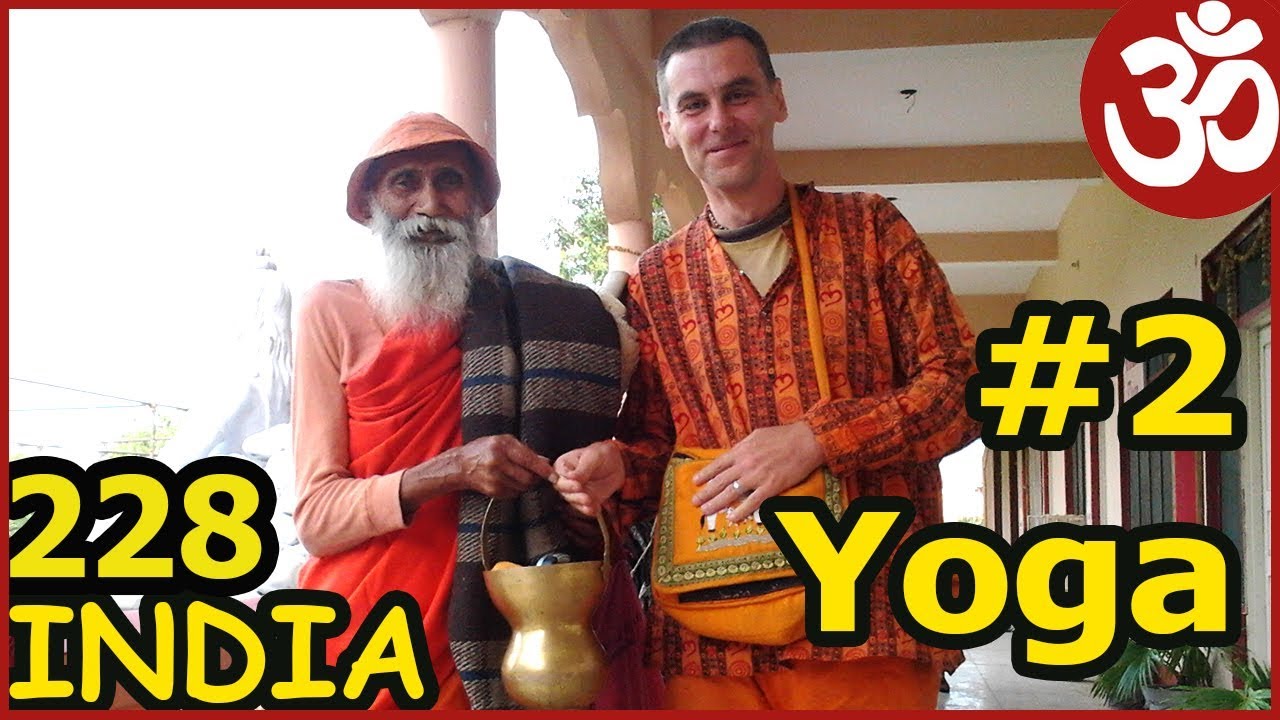 Yoga class by SWAMI YOGANANDA 103 Years Old. RISHIKESH PART 1