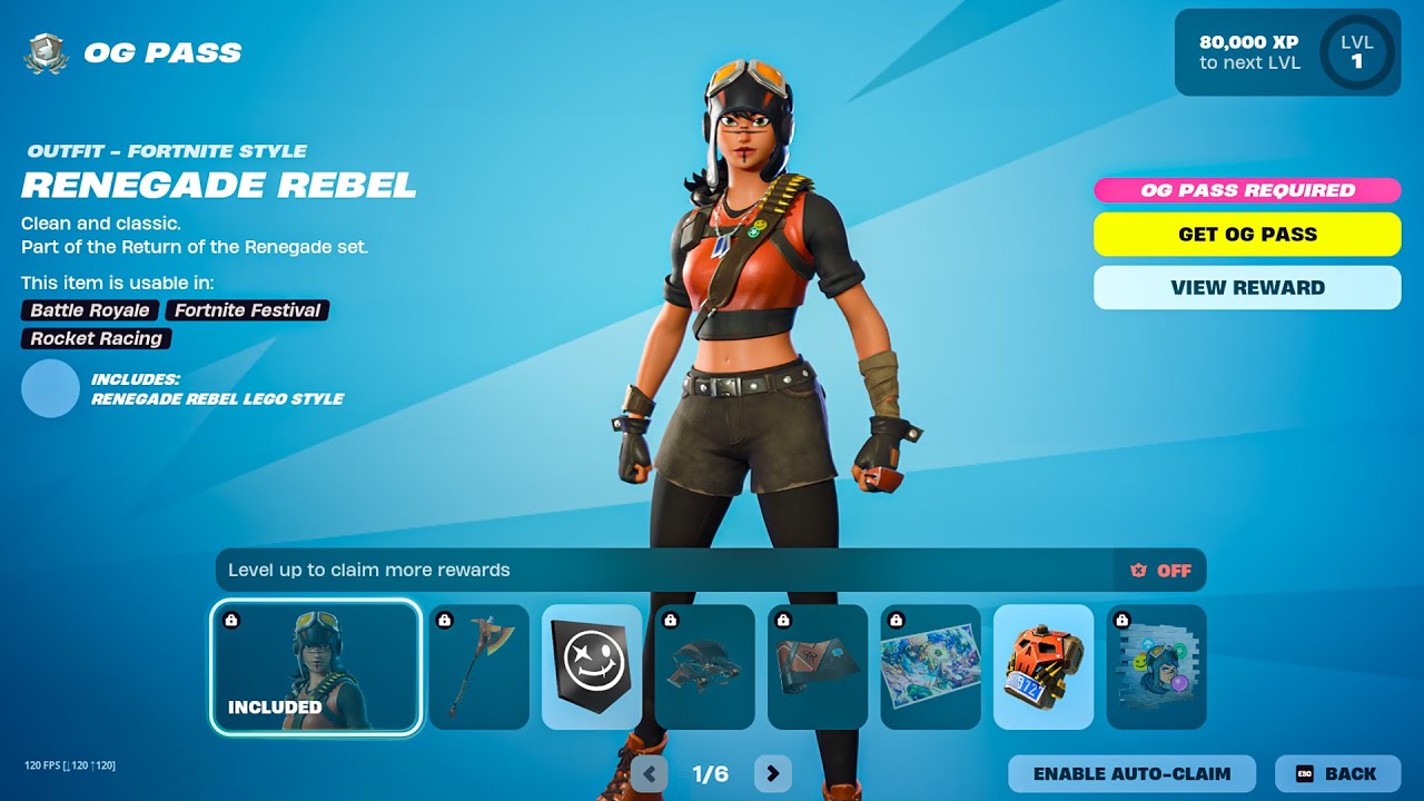 FULL OG 'Chapter 1 - Season 1' Battle Pass Showcase..!!