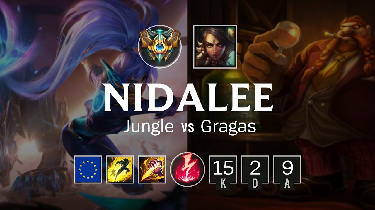 Nidalee Jungle vs Gragas - EUW Challenger Patch 8.23