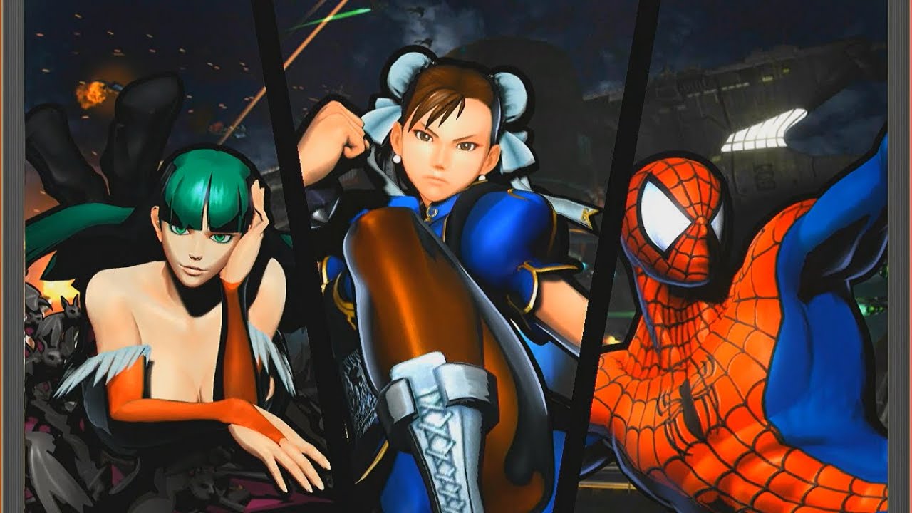 Ultimate Marvel vs Capcom 3 Chun-Li Morrigan Spider-Man arcade mode