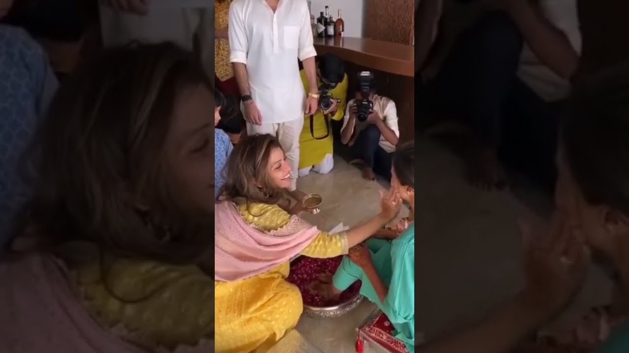 Tina Ambani Anil Ambani Son Jai Anmol Ambani Haldi Ceremony At Small Home | Bollywood Enzo #shorts