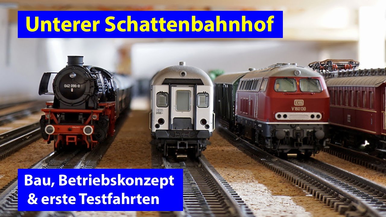 My model railroad dream layout: Staging yard and first test runs (English subtitles)
