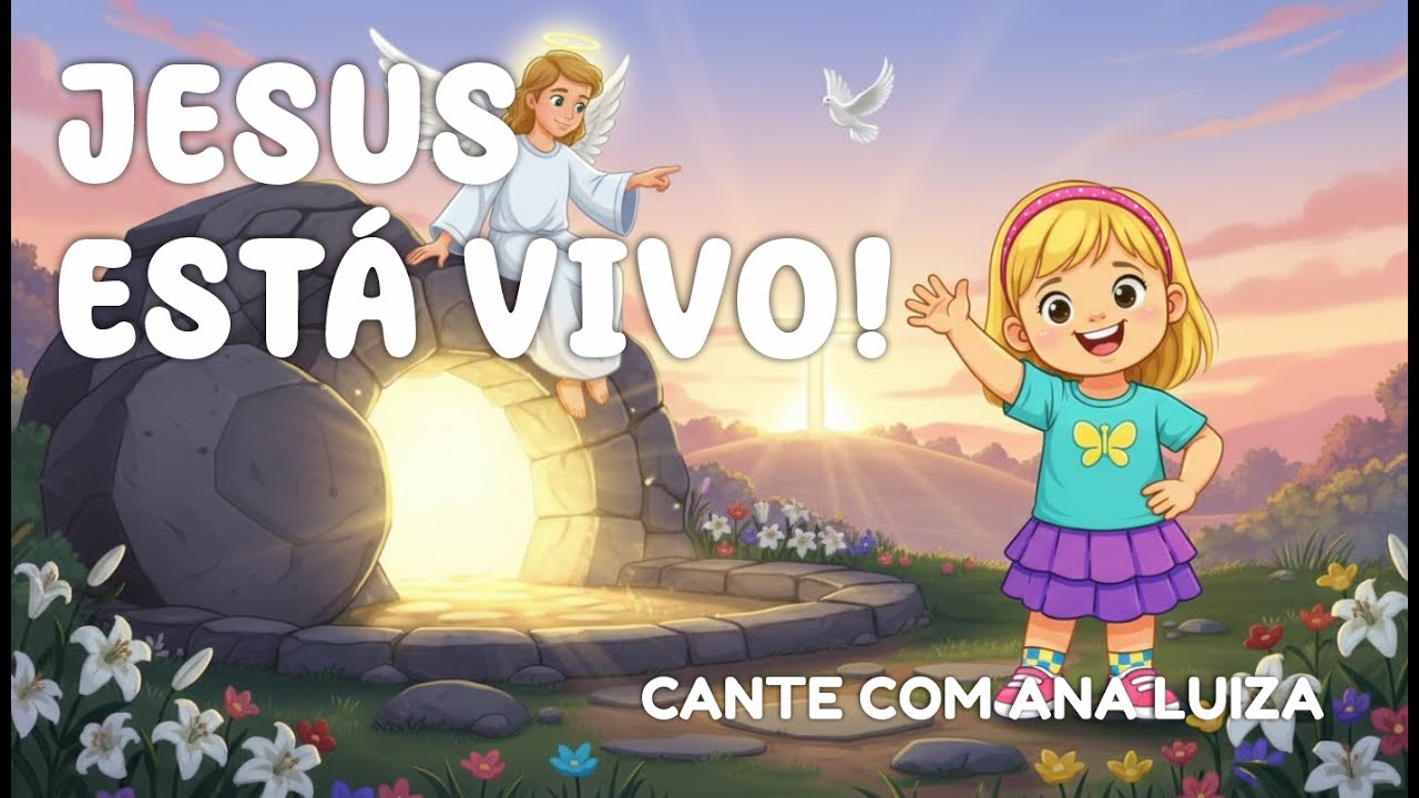 Jesus Ressuscitou! 🎉 Música Católica Infantil | Ana Luíza