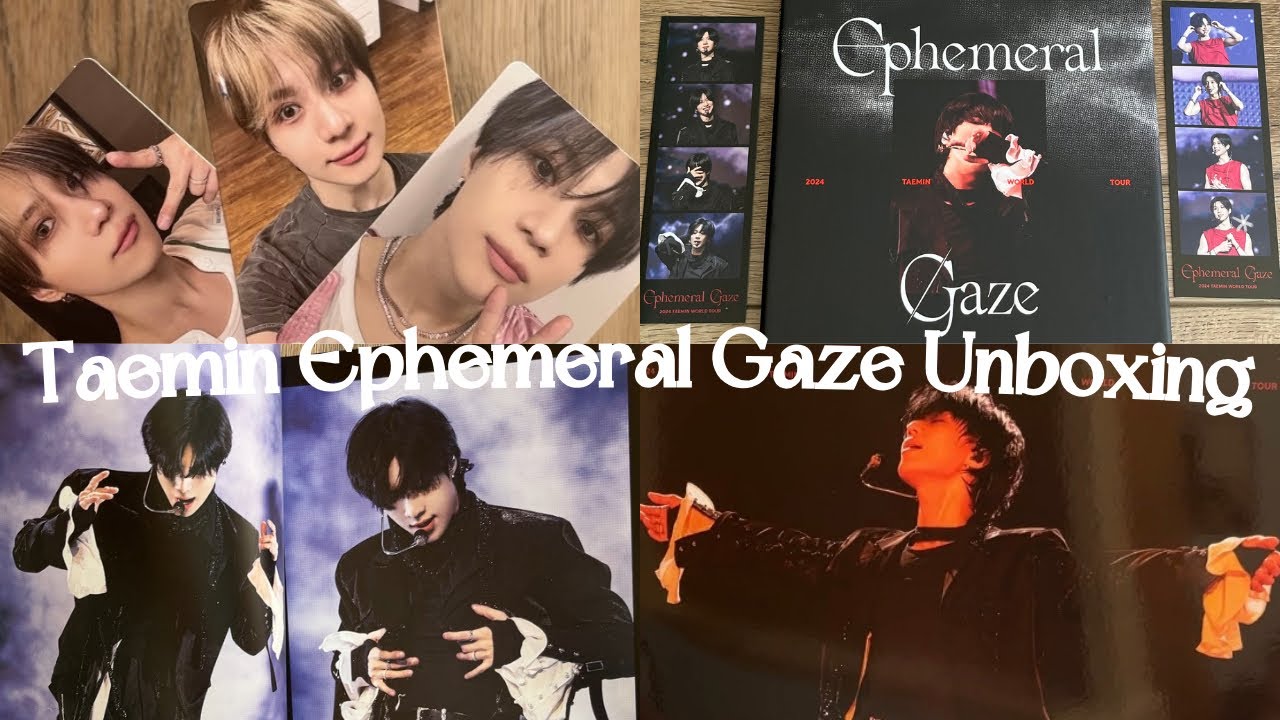 taemin ephemeral gaze tour qr package unboxing ₊⋆☆
