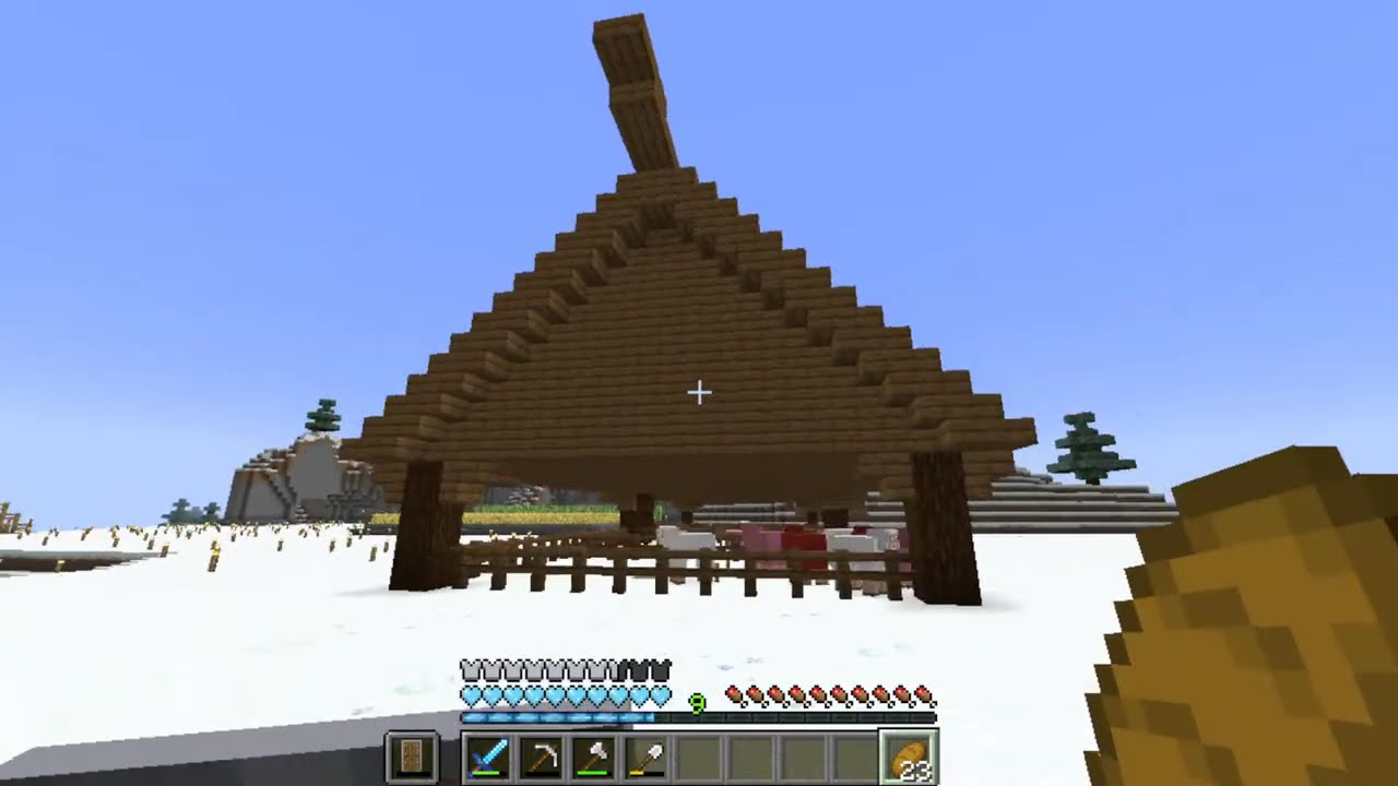(Dansk Minecraft) Bygger et p&aelig;nere tag p&aring; dyreindhegningen.  - Single LP - ep 15.