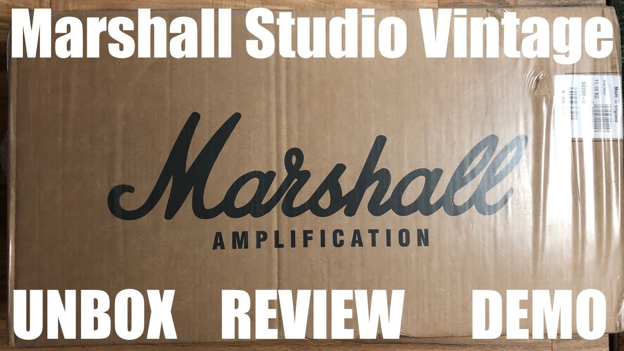 Marshall Studio Vintage 20 - Unbox, Review & Demo