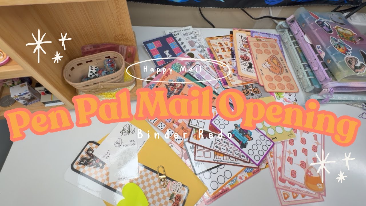 October Pen Pal Mail Opening | Happy Mail Opening | Binder Redo update | TorsCashCorner