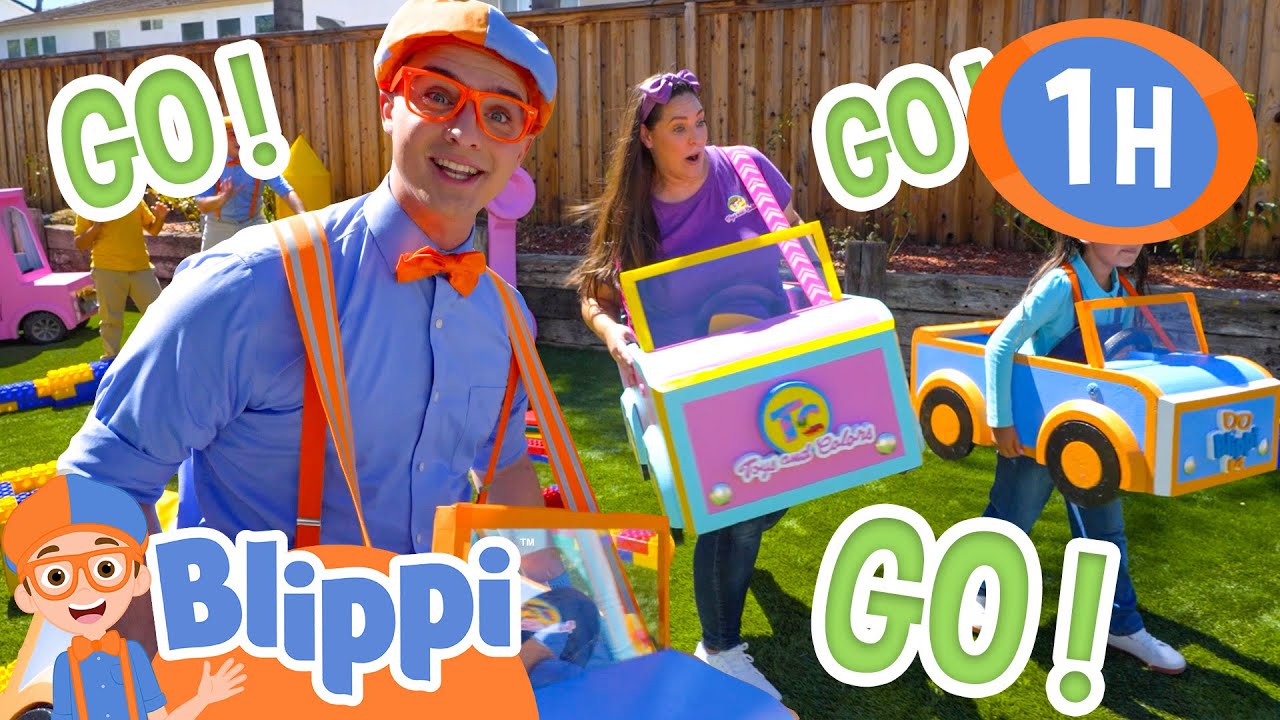 Blippi VS Toys and Colors! Race Car Making Challenge! + MORE Blippi Educational Videos for Kids