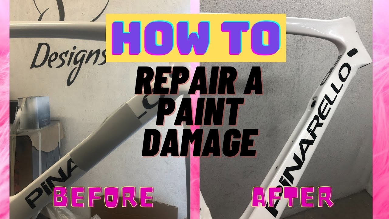 How to REPAIR Paint and logos on Bike frame - PINARELLO F10