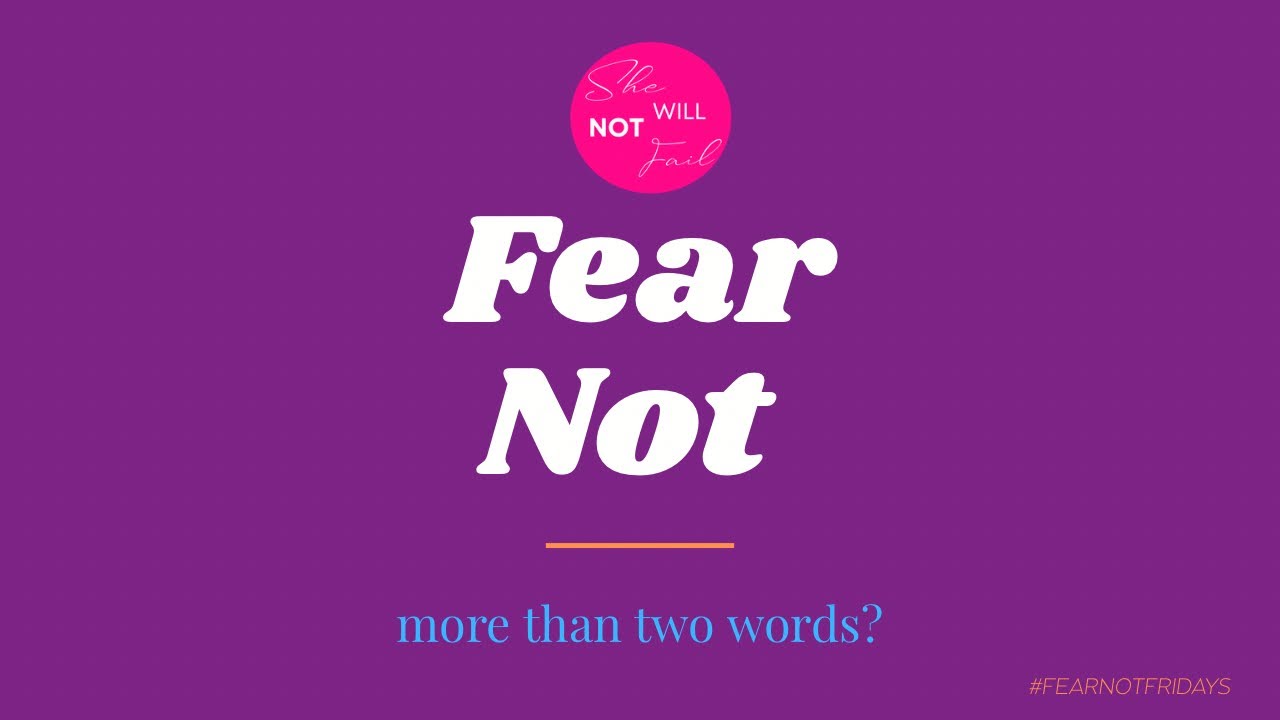 Fear Not Friday- 1st Take with Nia