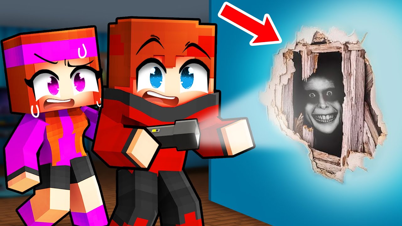 Un monstre vit dans le MUR de notre Maison sur Minecraft !