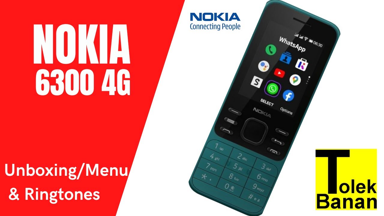 NOKIA 6300 4G (2020) - Unboxing / Menu & Ringtones - Classic Phone
