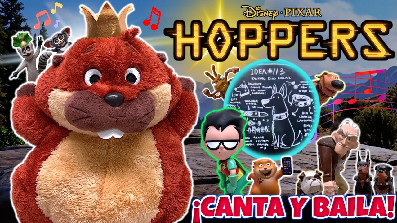 Disney Pixar HOPPERS - REY GEORGE Robótico (Canta y Baila) | Animatrónico de la Película - TOY SHOTS