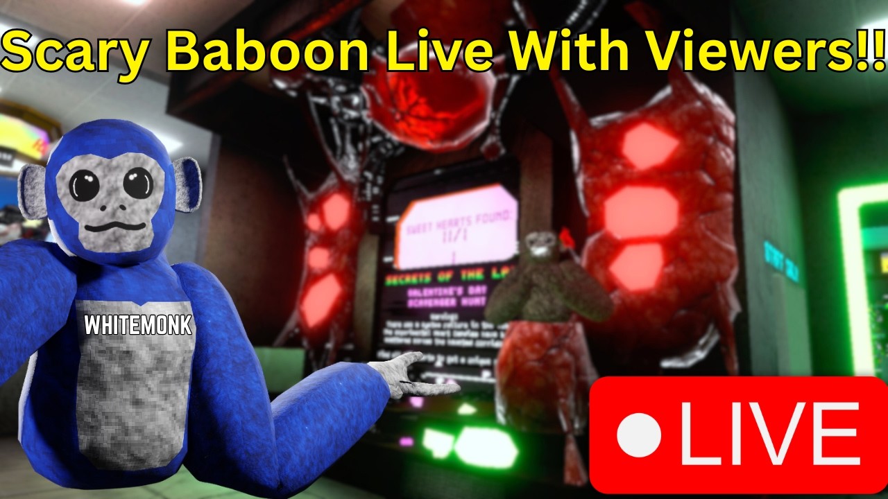 Scary Baboon New Update LIVE WITH VIEWERS!! #36