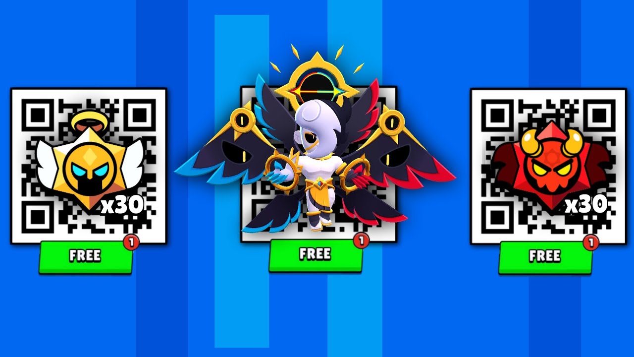 FREE! DARK ANGEL EDGAR SKIN 🥳 AND DROPS! QR CODE | BRAWL STAR QR CODES 2024 | BRAWL STARS NEW UPDATE