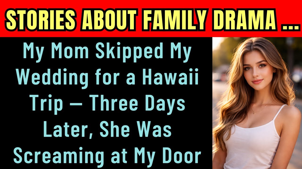 My Mom Skipped My Wedding for a Hawaii Trip — Three Days Later, She Was Screaming at My Door