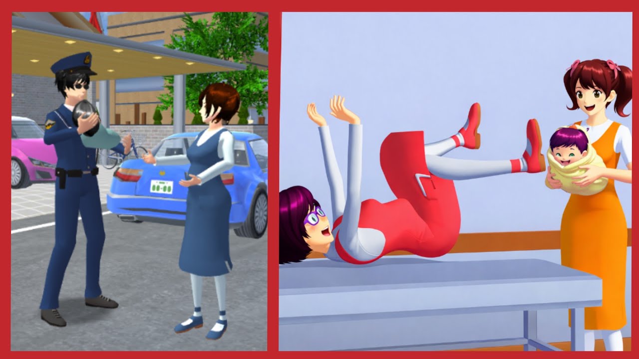 Police Officer’s Family Welcomes a New Baby | Sakura School Simulator