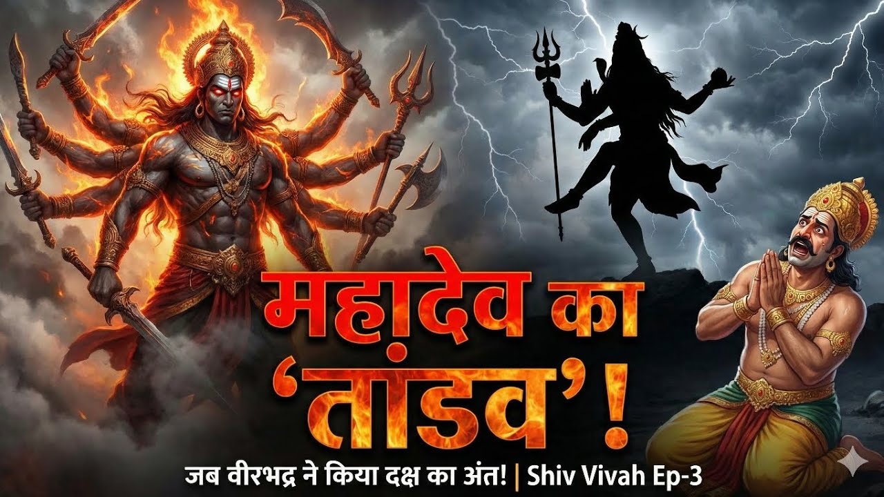 महादेव का 'तांडव'! 😡 जब वीरभद्र ने किया दक्ष का अंत! |Shiv Vivah Ep-3 |#SatiDahan#Mahadev#ShivVivah 