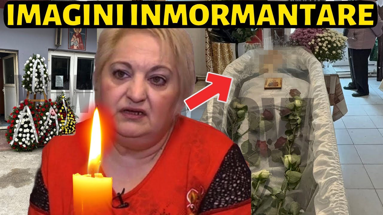 Moment sfâșietor la înmormântarea Marinelei Chelaru
